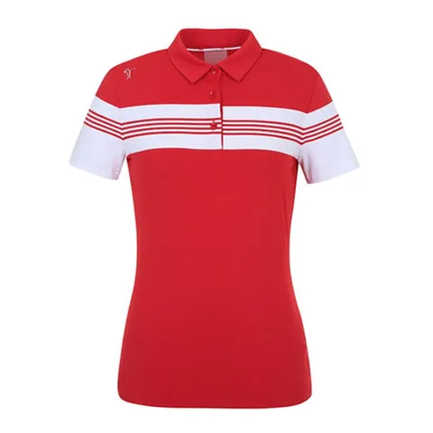 [LPGA]여성 선염STRIPE 포인트 제에리 티셔츠(L192TS524P)