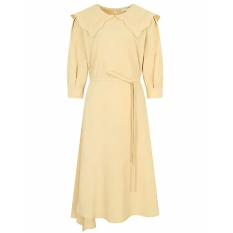 [JJ JIGOTT][JJ지고트]펀칭 와이드 칼라 비대칭 원피스 GN4P0OP4