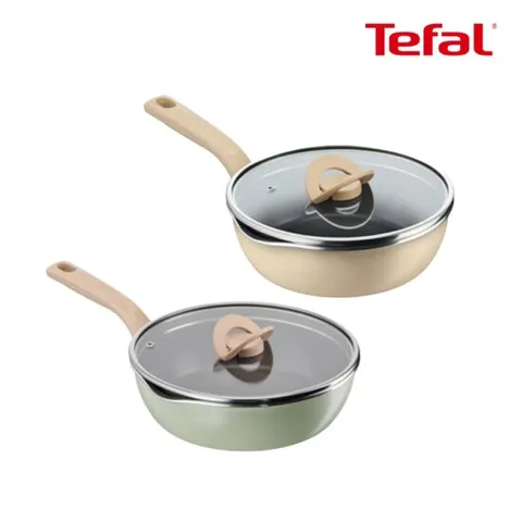 [뚜껑세트] 테팔 인덕션 원픽냄비팬 2종( 22cm+22cm) (색상옵션)
