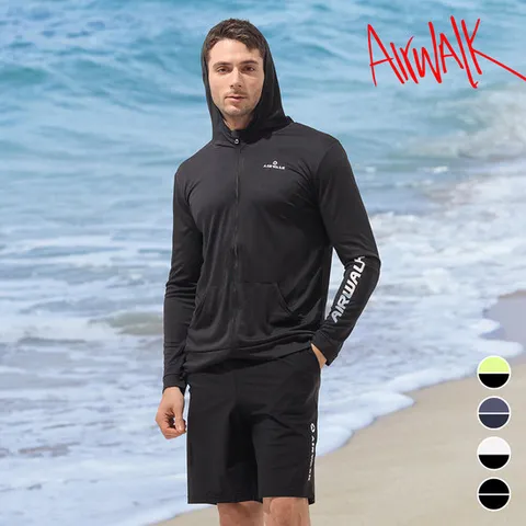[에어워크]에어워크서프 남성래쉬가드세트 2피스 후드집업+보드