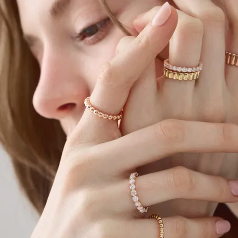 [오운] 18K 모이사 이터니티 반지 (2.5mm)