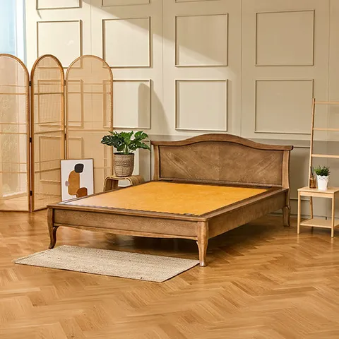 [흙침대]구들장건강 원목침대 해솔Q 퀸 황토흙 온열침대+협탁증정