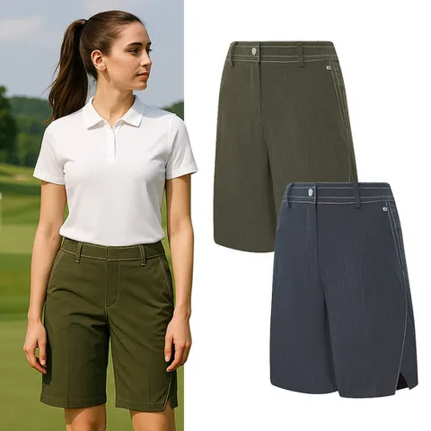 비티알 여성 골프웨어 여름 3부 베이직 반바지