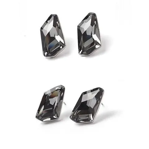 [에이치플러스몰]E677 실버나이트 오스트리아 크리스탈 귀걸이