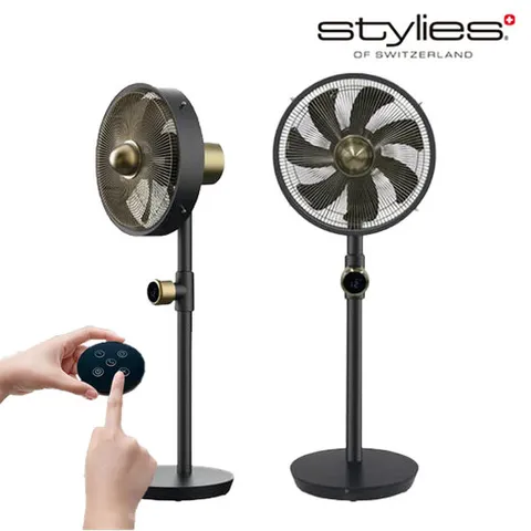 스타일리스 BLDC 메탈 스탠드 선풍기 URANUS / 리모컨 저소음 가정용 카페 사무실 추천