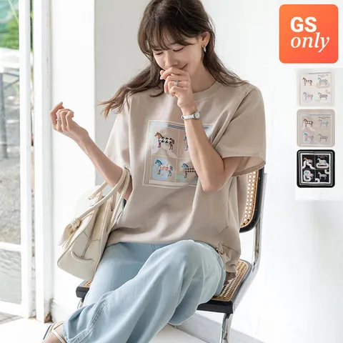 [키첼] [모던핏T]바핀 스트링 반팔 티셔츠