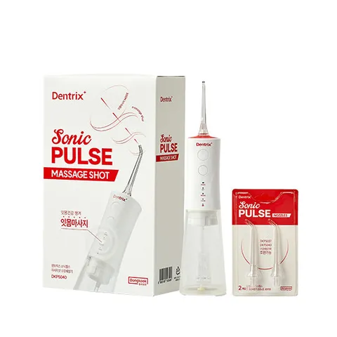동국제약 덴트릭스 소닉펄스 마사지샷 구강세정기 1개 + 전용 노즐 2P 1개