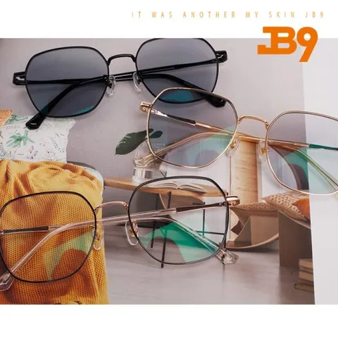 JB9 D2410 변색안경 선글라스 블루라이트차단 멀티안경 고급 금속테 금테 안경테 자외선차단 남녀공용 제이비나인