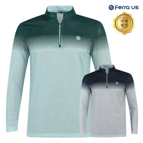 [페라어스]페라어스 남성 국산 여름용 반집업 골프셔츠 GCTM5TH2