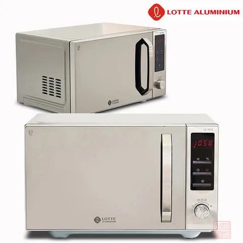 롯데 대용량 25L 전자레인지 회전판 없는 무회전 플랫방식 자동조리 5단계 출력조절 전자렌지 전자랜지