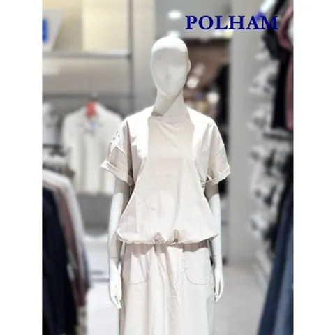 [ 현대백화점 ][폴햄] 여성 무브 우븐 립스탑 반팔 티셔츠 PHF3TS2110 -US