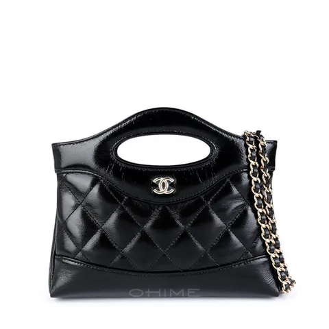 샤넬백 토트 31백 카프스킨 미니 블랙+골드