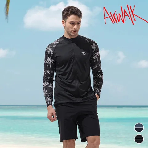 [에어워크]에어워크서프 남성래쉬가드세트 2피스 집업+보드숏 YA
