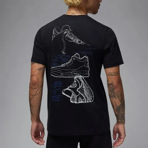 M 나이키반팔티 BQK IB7526-010 조던 에어 레어 AJ3 남성 티셔츠