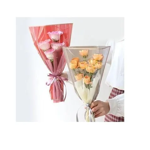 더블 꽃다발 포장지 50장 (대-아이보리) 포장