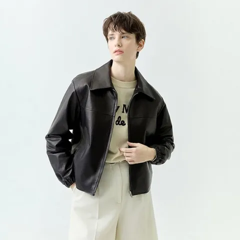로보 베지터블 봄버 레더 재킷