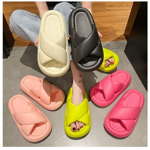 5001 PVC 여름 여성 미끄럼방지 엑스자 슬리퍼 썸