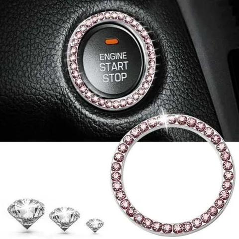 버튼장식 자동차 장식 액세서리 시작 시동 단추 원형