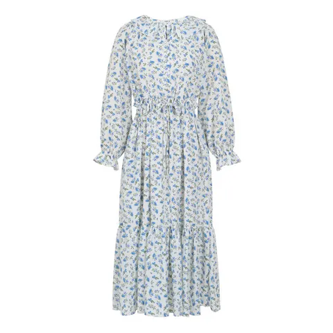 [ 롯데백화점 ][에이비에프지]플라워패턴 V넥 롱 원피스 APZ1ZO321C