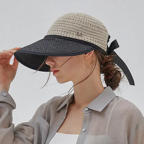 마스케라 리브(Leave) 린넨 블록 와이드 캡