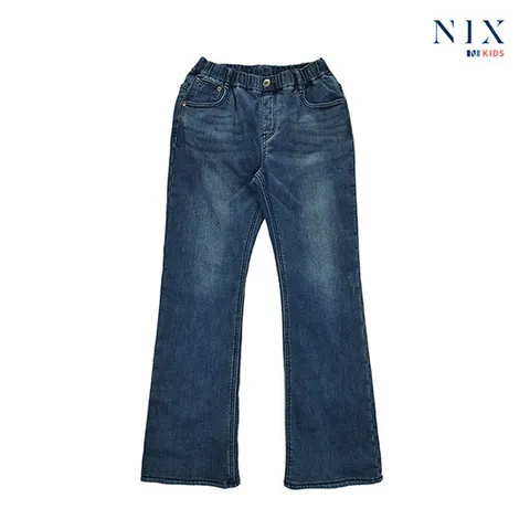 [닉스키즈][닉스키즈] 여아 M톤 워싱 본딩 플레어 데님 팬츠_FKL