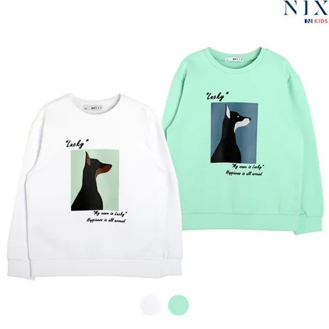 [닉스키즈][닉스키즈] 공용 특양면 앞판 캐릭터 아트웍 맨투맨_F