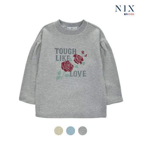 [닉스키즈][닉스키즈] 여아 기모쭈리 플라워 티셔츠_FKLWCTR543M