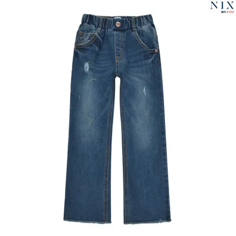 [닉스키즈][닉스키즈] 여아 D톤 캣브러시 구제 밑단 커팅 플레어