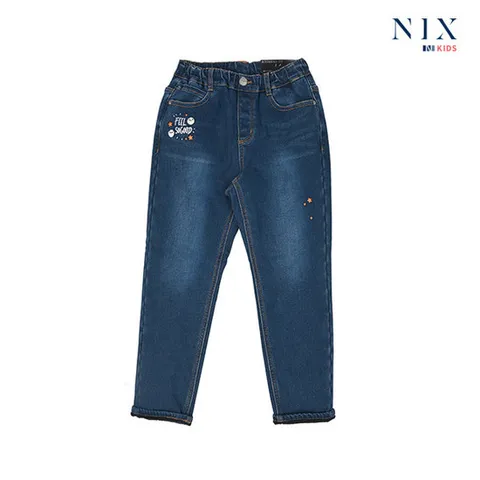 [닉스키즈][닉스키즈] 여아 본딩 DM톤 밍크 워싱 아트웍 풀밴딩