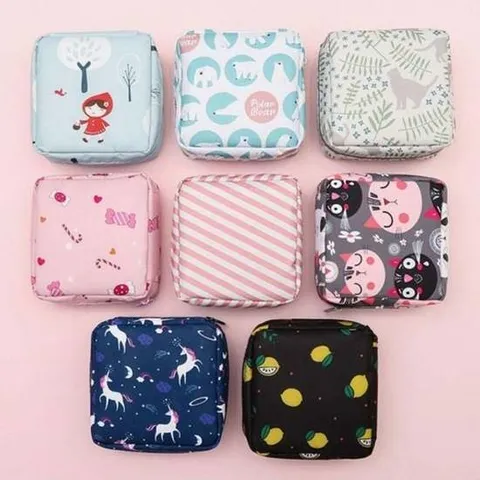 미니가방 여성 인기 휴대용 용품 파우치 감성 북극곰 생리 대파