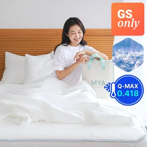 [썸머세일 50%할인][마이아] 스노우볼 듀라론 고중량 냉감 3종 풀세트 SS (패드+이불+ 베개커버 1장)