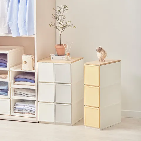 씨밀렉스 쌓아서 조합하는 래폴드 서랍장 200(L)_3단