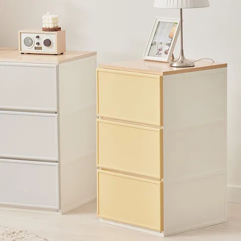 씨밀렉스 쌓아서 조합하는 래폴드 서랍장 400(L)_3단