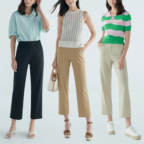 여성 린넨라이크 9부 세미와이드 3종(PW9W)