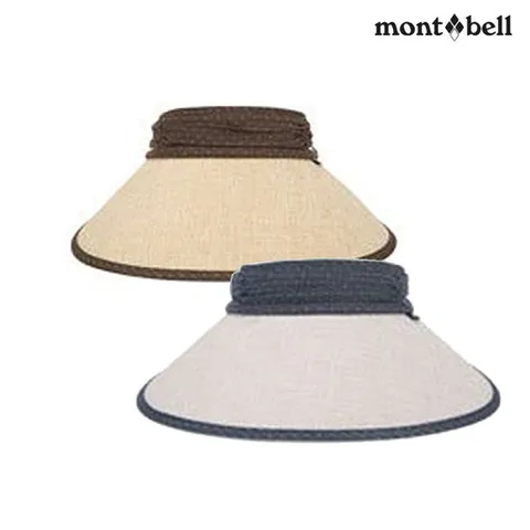 몽벨 여성 밀짚 패턴 배색햇_ML5BMWCS