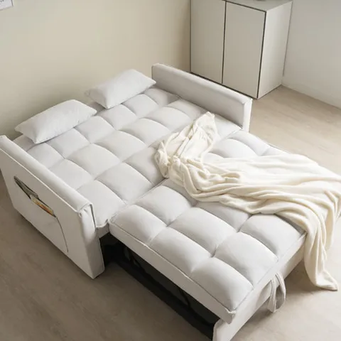 토르 2인 접이식 확장형 쇼파베드 등받이 3단계 각도조절 최대 1760mm 좌방석 확장 높은 쇼파침대 (에어레더/독일타이보 아쿠아텍스 3색)