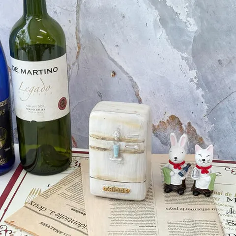 아트박스/컨츄리아이템 클래식 앤틱 레트로 냉장고 데코 소품