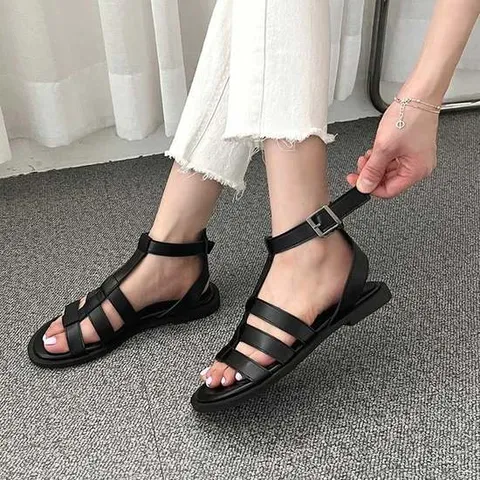 편한샌들 모던 컬러 길이조절 버클 스트랩 글래디에이터샌들