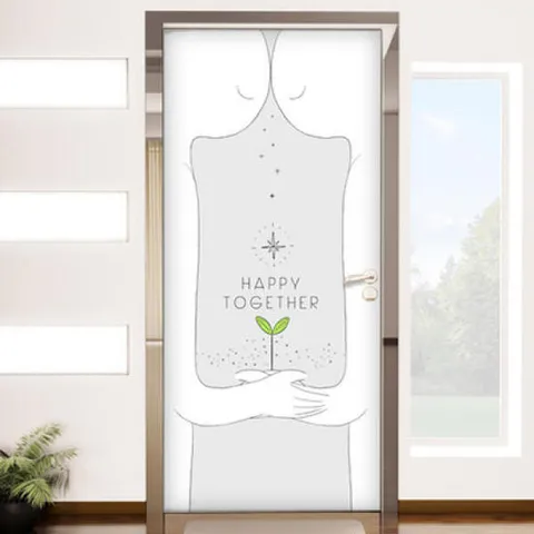 아트박스/꾸밈 ic051-해피투게더_현관문시트지