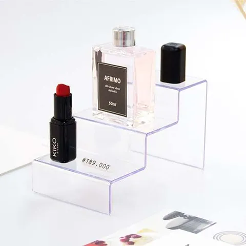 미니 투명 3단 진열대 (절곡형/2개입) 소품전시 아크릴거치대