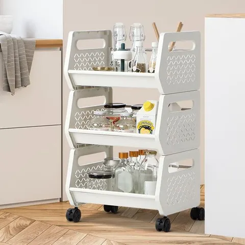 멀티트롤리3단 수납정리함 다용도수납함 탕비실정리 틈새선반 이동식트롤리 세탁실수납장 이동식선반 3단트