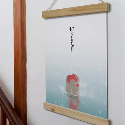 아트박스/꾸밈 im790-우드스크롤_40CmX60Cm-원숭이와일본여행