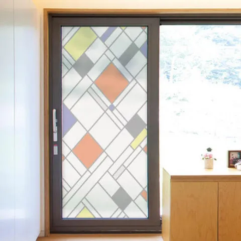 아트박스/꾸밈 ph550_m-무점착유리시트_반되스버그패턴_유리문시