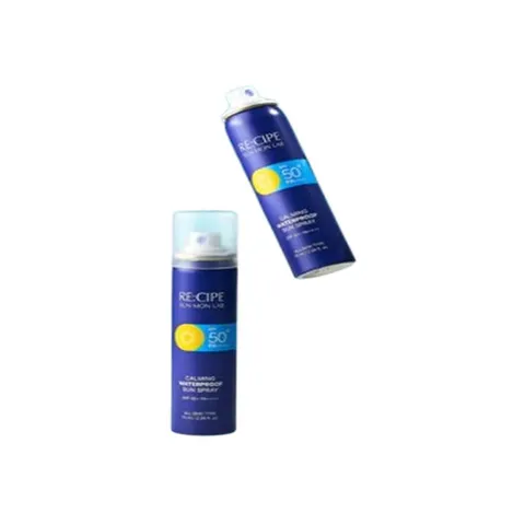 레시피선몬랩 카밍워터프루프 선스프레이 70 ml SPF50+ 워터프루프선크림 투명제형 UV차단 자외선차단 저자극 민감피부 선크림 선로션