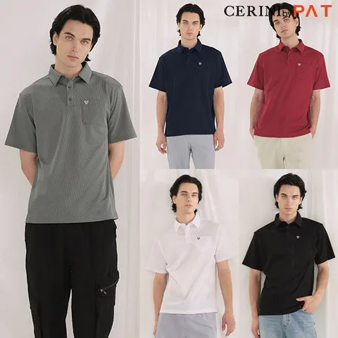 [CERINI by PAT]남성 포켓 반팔 카라 티셔츠5종 세트 25m