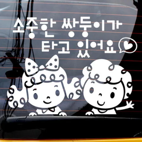 아트박스/제제데코 소중한 쌍둥이가 타고 있어요