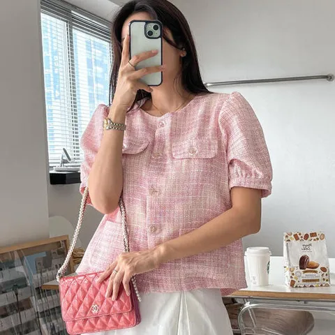 아트박스/옷자락 여자 여름 소개팅룩 트위드 하객룩 자켓