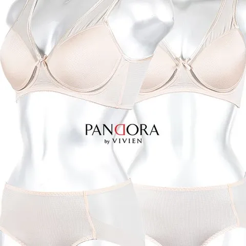 [비비안]쿨 인견 무빙 메쉬 몰드 노와이어 브라팬티세트 bp7167
