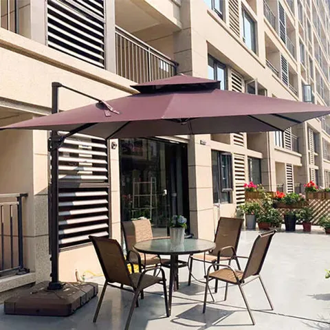 아트박스/위드마켓 고급형 각도조절 2.5m 대형 파라솔(커피) 정