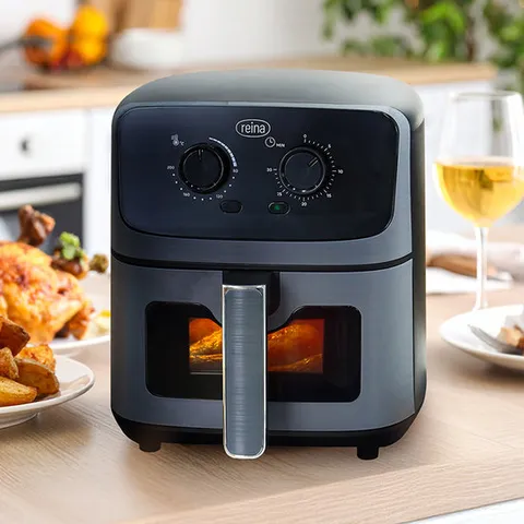 [부족함없는 4.2L 대용량과 투명도어가있는 있는] 레이나 바스켓형 에어프라이어 RAF-B9235